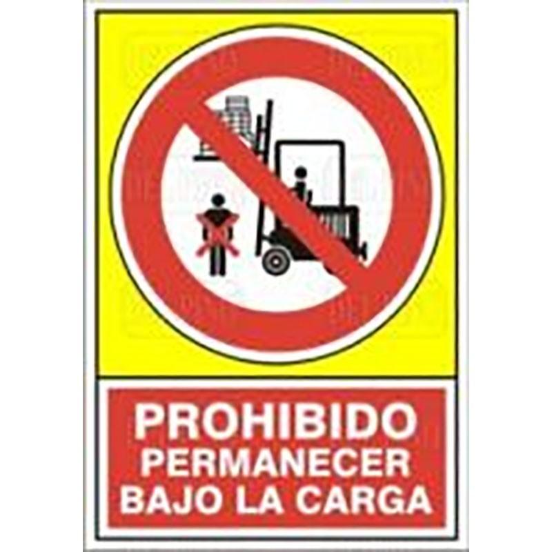 DUVER SIGN 536 ADHESIVE 148x105''PR.PBCARGA'' PROHIBITED TO REMAIN UNDER THE LOAD