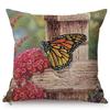 Colorful Butterflies Harmony Sofa Decoration Cushion Cover Butterfly Abstract Graffiti Nordic Cotton Linen Pillow Case Cojines