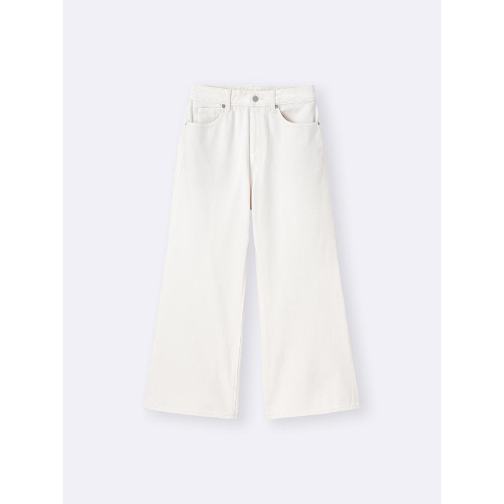 Gu By Uniqlo Baggy Flare Jeans+ec  Short Length 67.0 Cm 