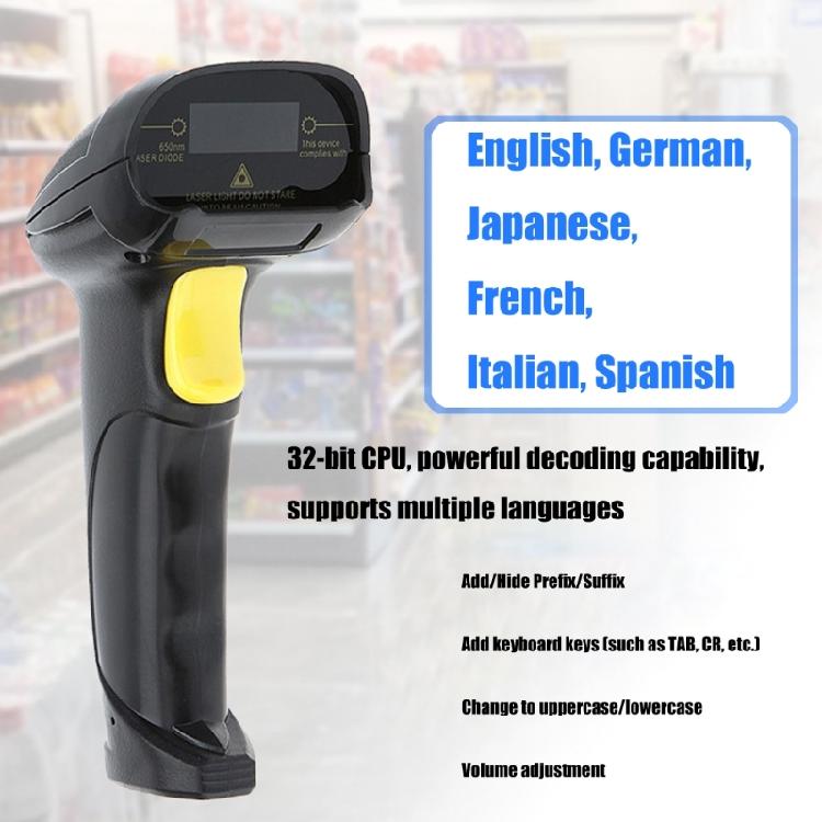 Corded Barcode Scanner Corded Handheld Barcode Reader for Smartphone Reader Barcode Recognition Scanner Accessories