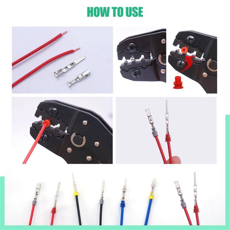 755Pcs Car Electrical Wire Terminal Pins Connector Kit 1/1.5/1.8/2.2/2.8/3.5mm 21Type Connector Pins Terminal Auto