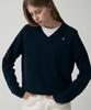 MOTT Merino Wool V-Neck Knit - Navy