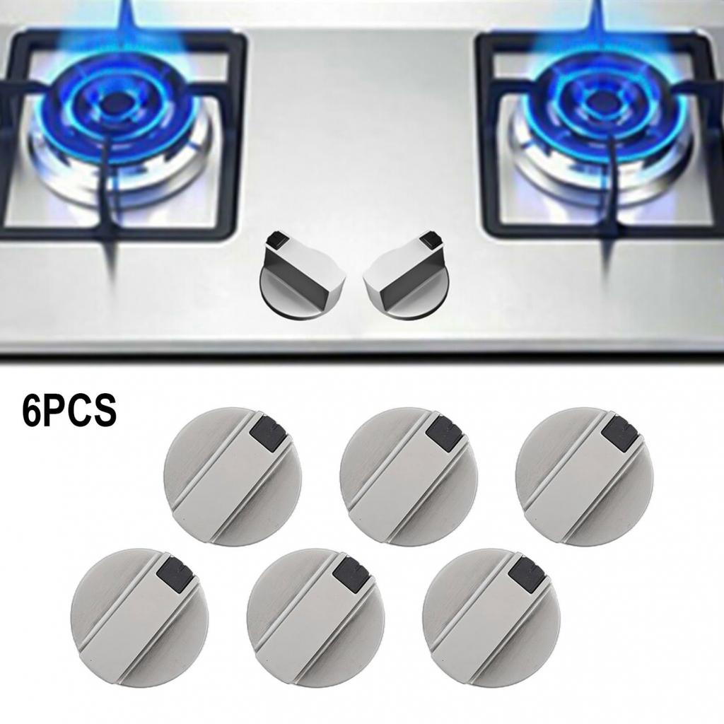 Reliable Performance Rotary Switch Control Knobs for Gas Stove Oven Set of 6