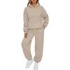 Fall Casual Tracksuit 2 Piece Set Women Long Sleeve Pullover Hoodies And Sweatpants Lounge Wear with Pocket