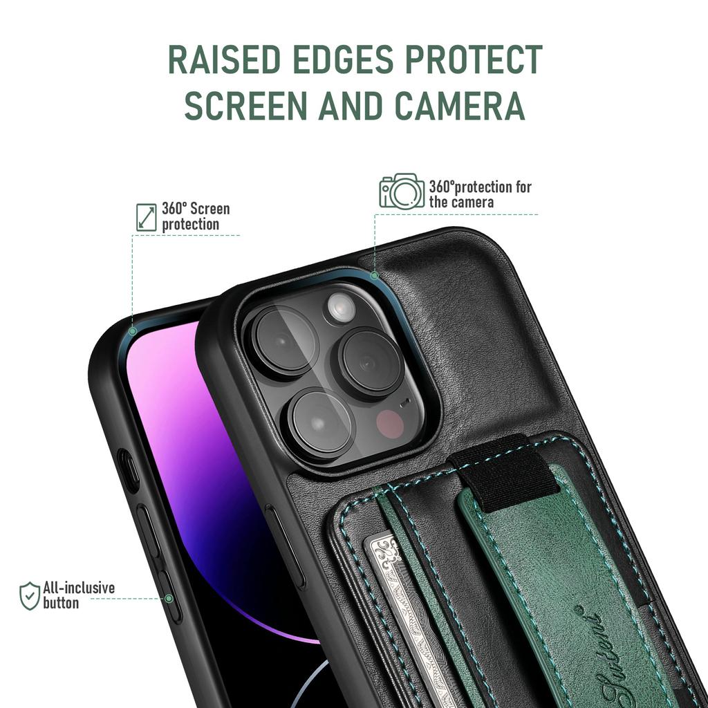 Leder-Handgelenksschlaufe für iPhone 16 Pro Max, Samsung S25 Ultra und Google Pixel 9