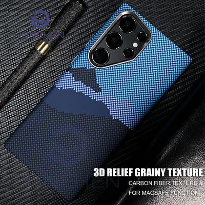 Mganetic Cloud Patterned Case For Samsung Galaxy S2 S24 S26 Ultra S23 Plus Matte Karbon PC Cover For Metal Lens