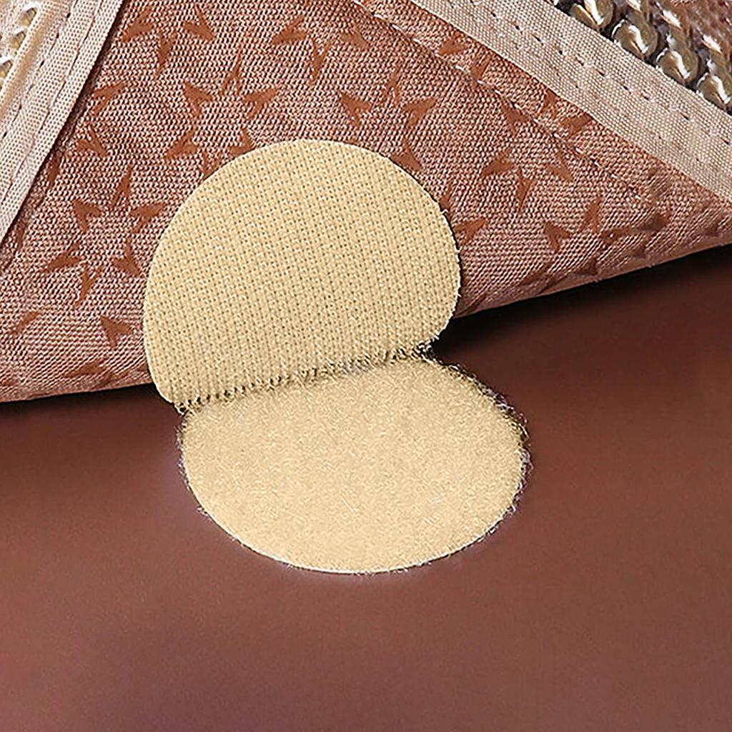 10Pcs Self-adhesive Fastener Dots Stickers Adhesive Tape Sofa Mat Bed Sheet Carpet Anti Slip Fixing Pad PVC Patch