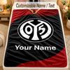 Flannel BlanketMainz 05 Custom Name Text Personalized Soft Warm Throw Blanket Home Decor Gift