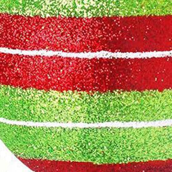 12 Pcs 2.4 Inch Christmas Ball Ornaments Glittering Red Green Plastic Hanging Balls Swirl Candy Cane Elf Balls Xmas Tree Pendants