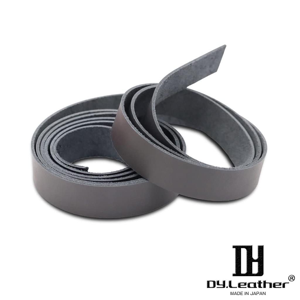 Leather Tape 30mm Made In Leather Leather Craft Natural Leather Genuine Cowhide Leather Natural 30mm 170cm Black DY.Leather [170cm Long, Wide, 2.0mm