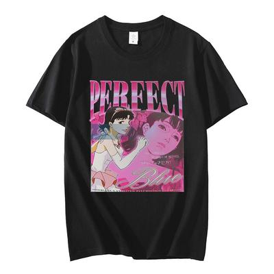 Camiseta estampada gráfica anime perfect blue girl mima kirigoe vintage estética camisetas masculinas femininas moda casual harajuku camiseta