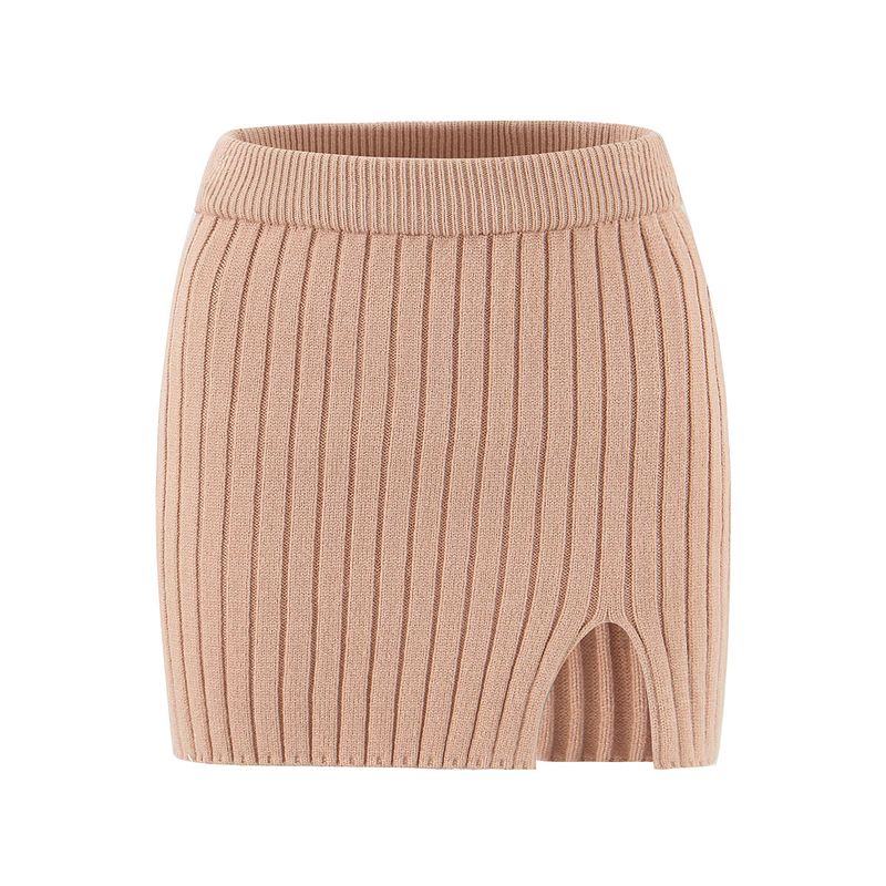 Romantic Love Charming French Atmosphere Gentle Elegant Lazy Sweater + Split Skirt Two-piece Set