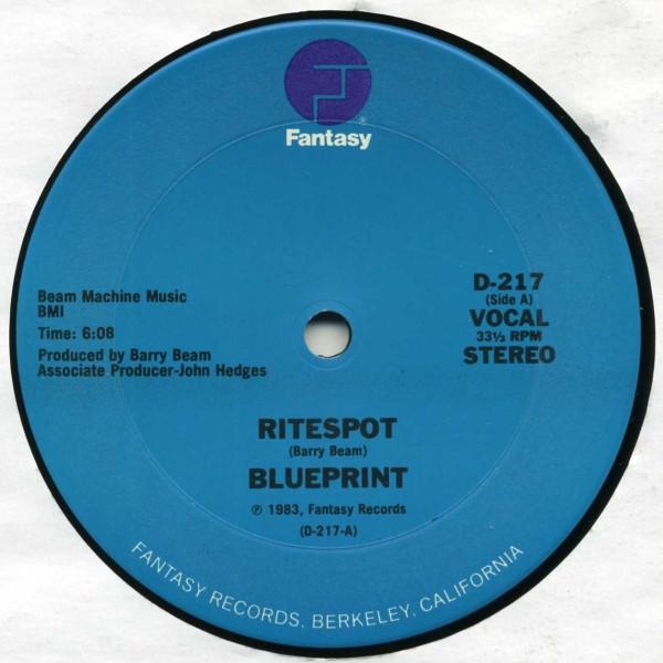 

12inch Record BLUEPRINT - Ritespot D217 Fantasy 1983 US Dance & Electronica Used