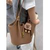 2025 New Retro Korean Handheld Vegetable Bucket Bag for Women - Autumn/Winter Trend
