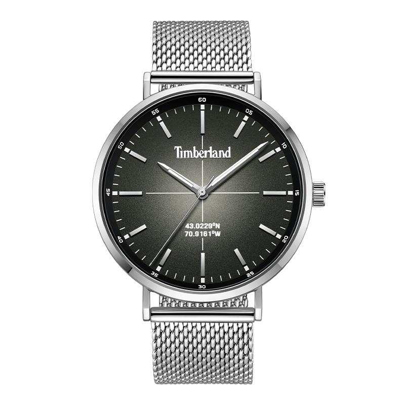 

Timberland Rangeley Series Watch Quartz Movement Leather Strap Gray Dial Fashion Steel Band Military Style Men watches Silver TDWGG2231103 TDWGG2231103