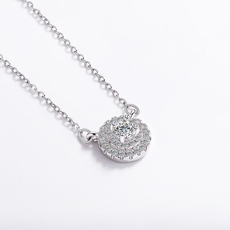 Exquisite Full Diamond Star Point Necklace Women's Light Luxury Niche Design Stainless Steel Collarbone Chain