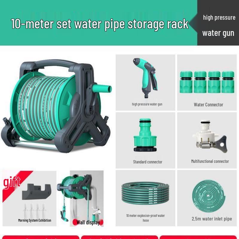 High-Pressure Car Wash Spray Head with Brush & Soft Hose