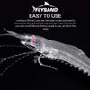 Shrimp Lure with Hooks Luminous Soft Fishing Lures Silicone Bait Tackle FlySand Fishing Tool