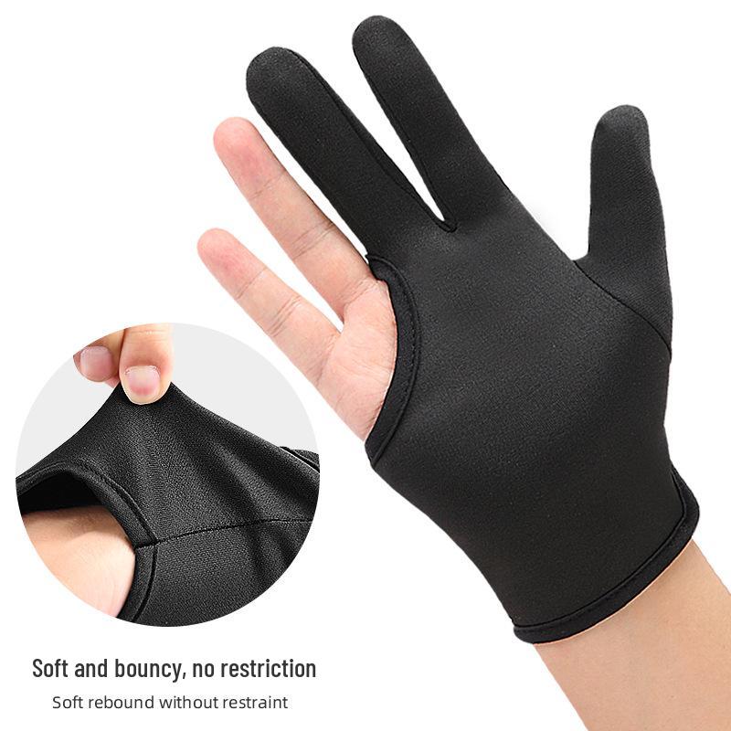 Heat-Resistant Three-Finger Hairdressing Gloves for Curling & Straightening
