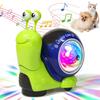 Interactive Crawling Rotating LED Pet Toy with Micro Motor Safe Material Low Power Consumption Battery Operated Easy Clean