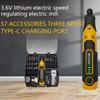 3 Speeds Adjustable Mini Grinder 3.6V Polisher Professional Power Rotary Tool Kit  Carving