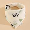 Organic Cotton Crepe Baby Drool Bib and Triangle Scarf