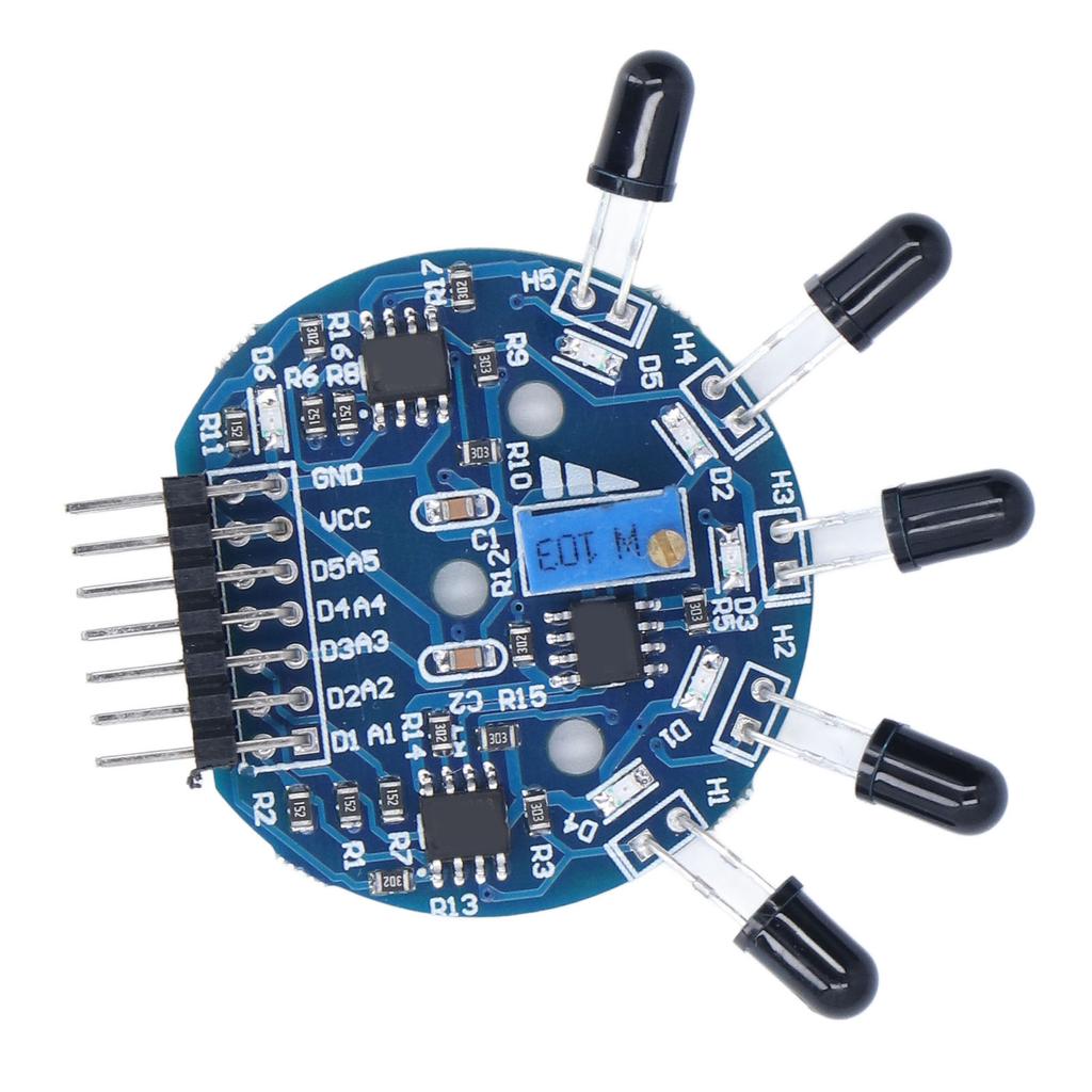 Módulo Sensor de Llama de 5 Vías Placa Sensor de Extintor de Fuego con Indicador Salida Digital Analógica