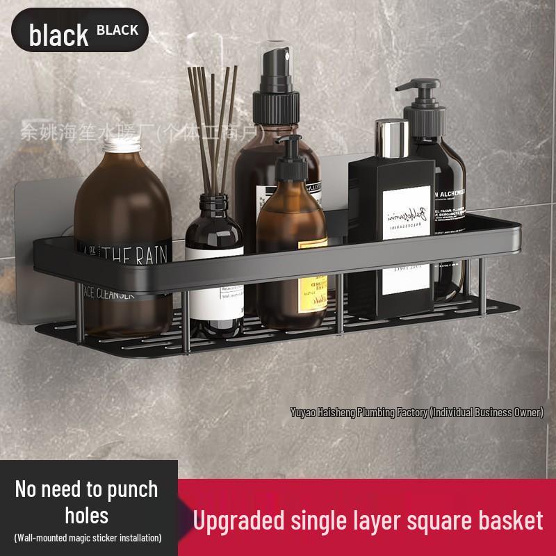 Triangle Rotating Bathroom Shelf - Aluminum Alloy, Punch-Free, Suction Cup Corner Storage Rack