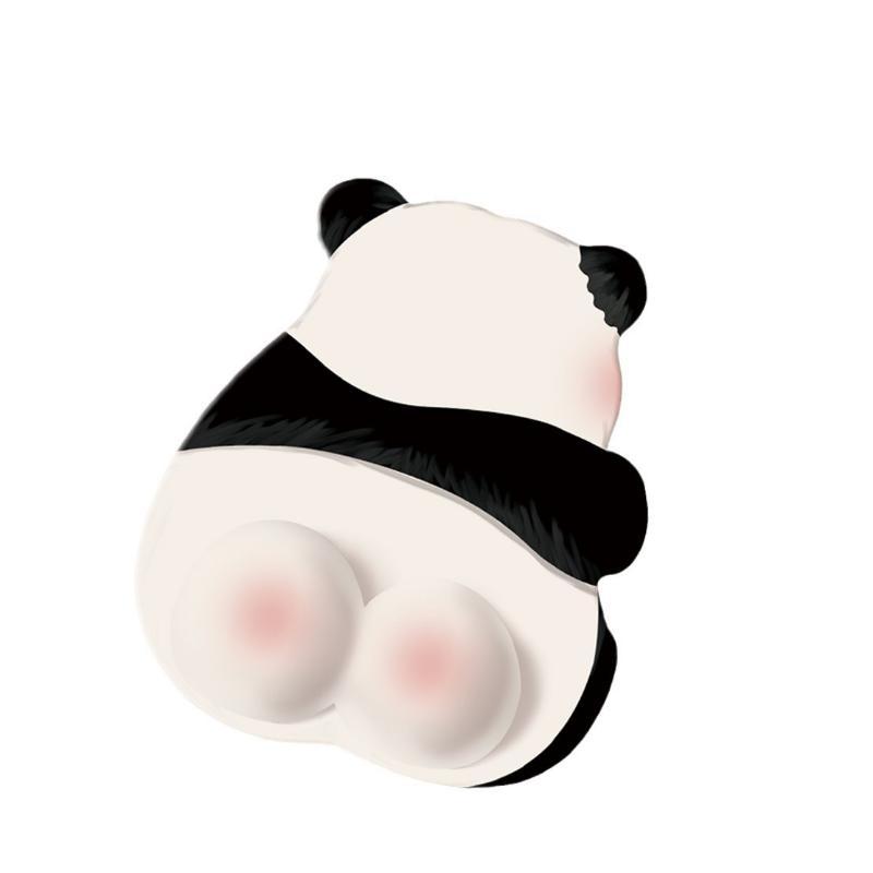 New Cute Anti-Slip Computer Office Advanced Induction Keyboard Hand Support Powder Farting Panda Mouse Pad Wrist Pad