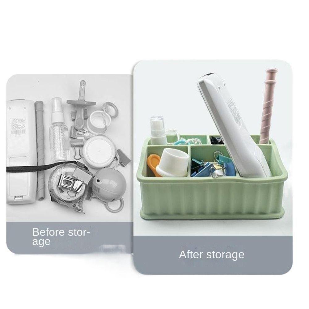Detachable Silicone Toothbrush Storage Box Anti-Slip Toothbrush Toothpaste Organizer Bathroom