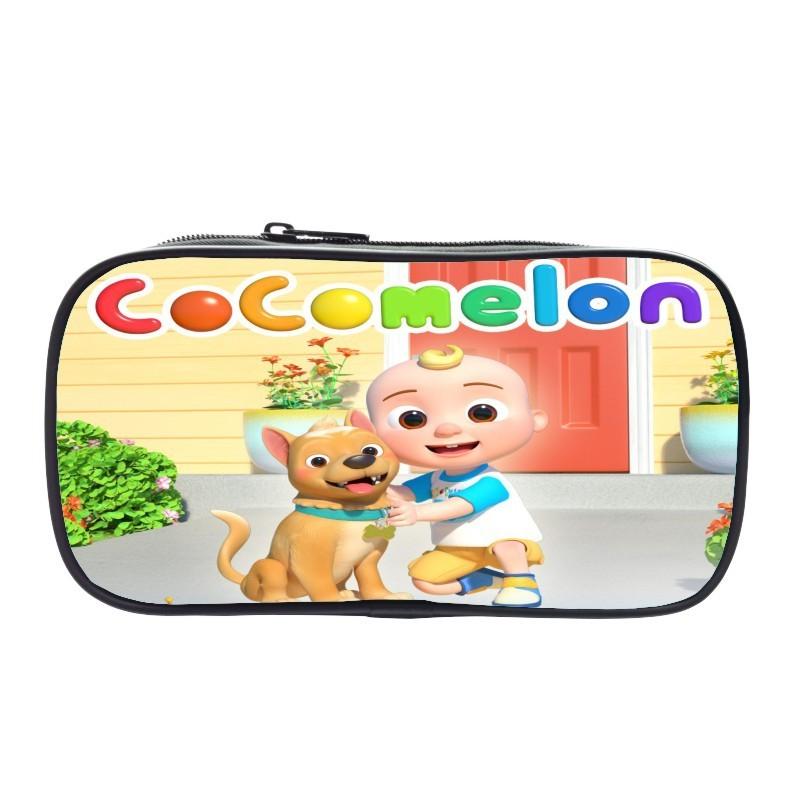 Cocomelon Pencil Box Large Capacity Storage Bag Ideal For Students And Kids