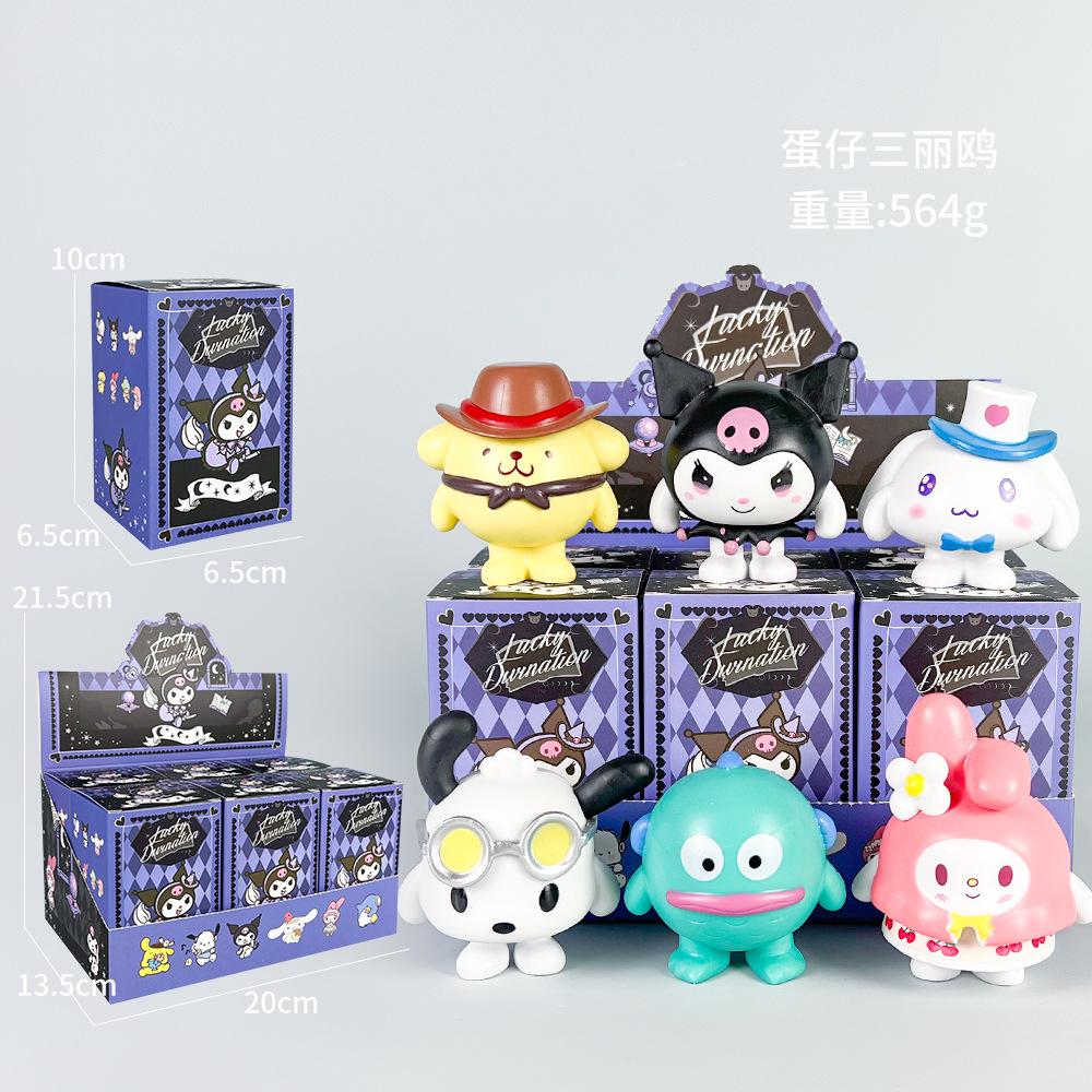 Original Sanrio Family Dessert Series Memo Blind Box Hand-Made Decorative Ornaments Birthday Gift Message Collect Toys