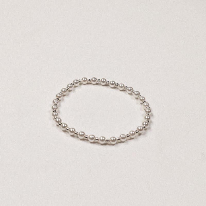 Ctwins SILVER925 DAILY PEARL BRACELET(white)