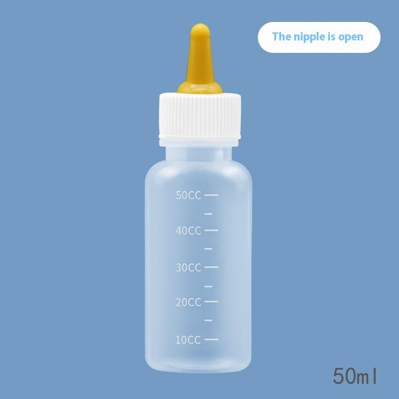 Pet Kitten Feeding Bottle Nipple Feeder Can Squeeze Liquid Milk Nursing Bottle For Born Dogs Puppies Rabbits Hamster Cat