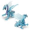 Realistic Pvc Ice Dragon Model Stunning Western Mythical Creature Decorative Figure