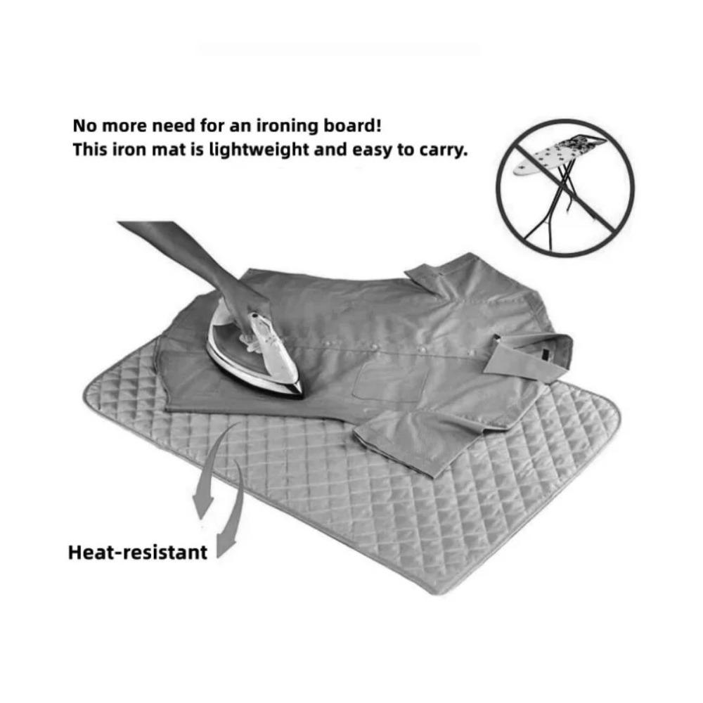 Portable Iron Board Replacement Ironing Mat Clothes Protector Heat Resistant Iron Board Dryer Mat Tabletop