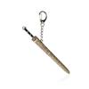 1pc Mini Sword Shape Pendant Keychain Weapon Model With Sheath Toy Knife Metal Anime Key Ring Ornament Purse Charm Accessories