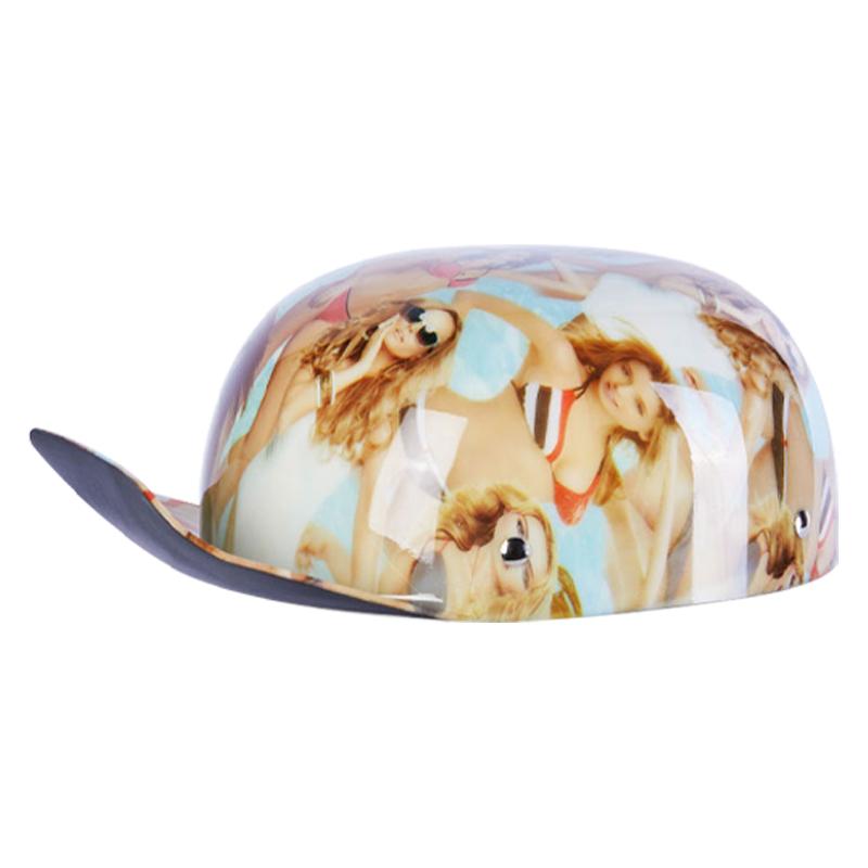 Motorcycle Light Helmet With Baseball Cap Style Open Face Unisex Half Helmet Ideal for Scooters Street Riding M