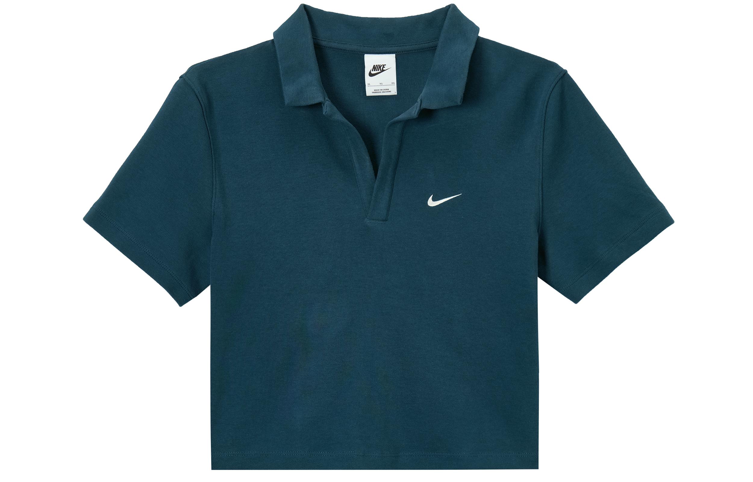 Nike Sportswear Essentials Polo Shirt Women s Arsenal Dark Sea Blue/Sail White DV7885-478 XL