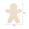 30Pcs Crafting Wooden Gingerbread Man Figures for Holiday Projects
