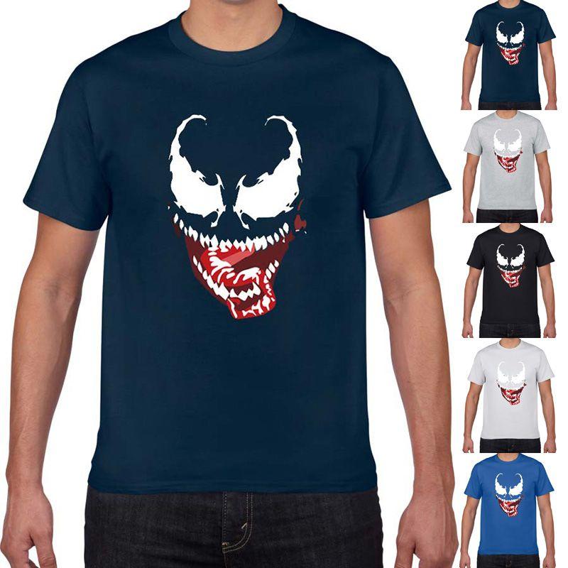 Premium Comic Venom Spider-man Men Short Sleeve T-shirt For Casual Cosplay Wear