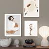Abstract Girl Flower Color Block Classical Nordic Poster And Prints Wall Art Canvas Painting Wall Pictures For Living Room Decor