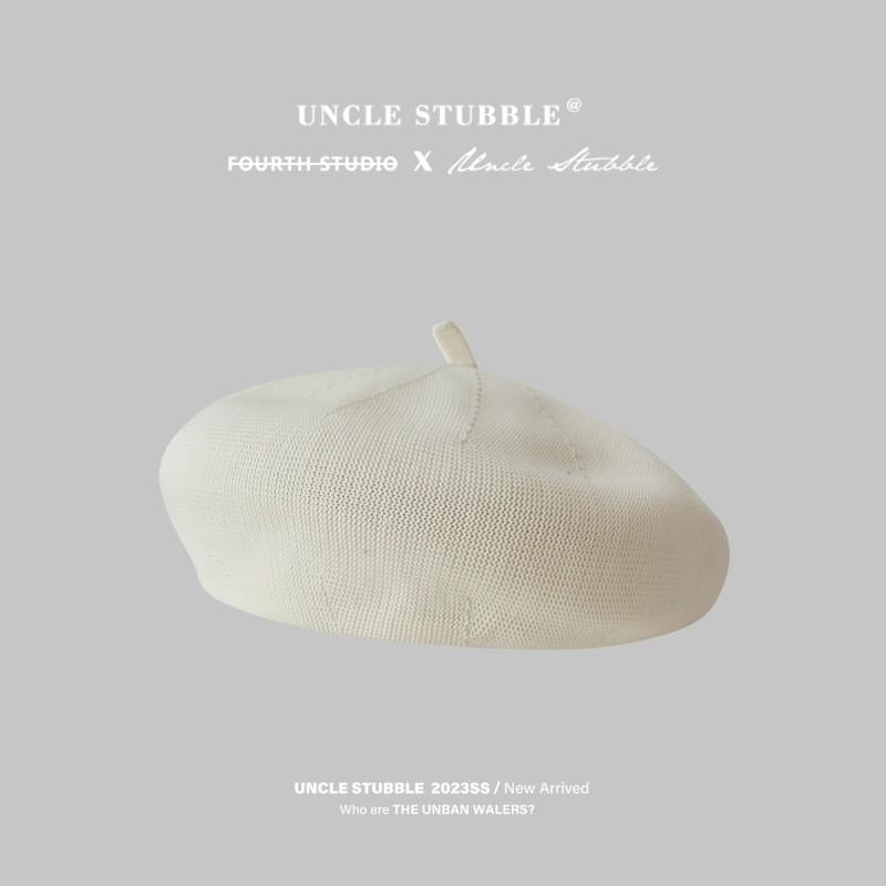 

Summer Girls Mesh Breathable Beret Cotton Sunshade Hat With Adjustable Fit For Casual Wear белый