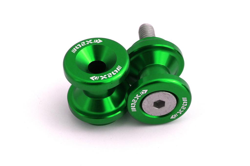 NEX PERFORMANCE Stand Hook Body: Aluminum Bolt: Steel Green 6mm YC-801-6-GR
