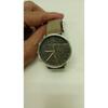 Used SKAGEN SKW6298 Watch Fudo Round Dial Black Silver Belt Leather Bronze Skagen Men's #A
