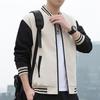 Men Baseball Jacket Spring Autumn Jacket Men's Striped Color Blocking Baseball Coat  Jacket