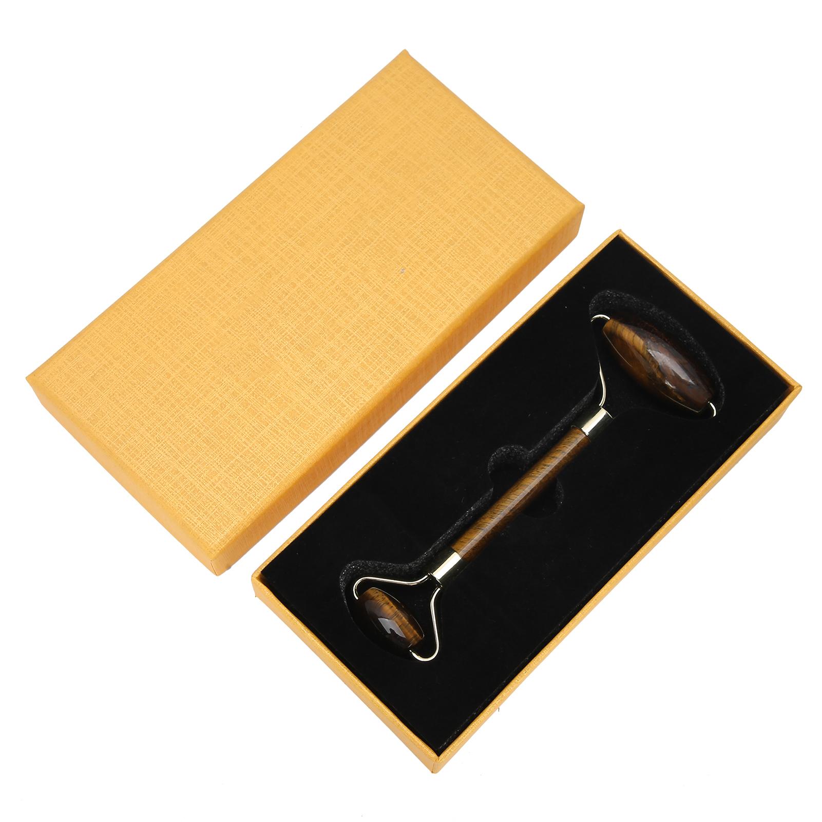 

Natural Jade Roller Face Lifting AntiAging Massager Stick Tigea Eyes Beauty Tool(Tigea Eyes )