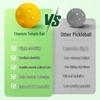 Pickleball TPE Injection Molded Ball - 40-Hole Outdoor, 26-Hole Indoor, PE Rotomolded, Foamed Design