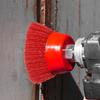 uxcell 6-inch Nylon Cup Brush 5/8-11 Arbor 80-Grit Surface Cleaning Polishing