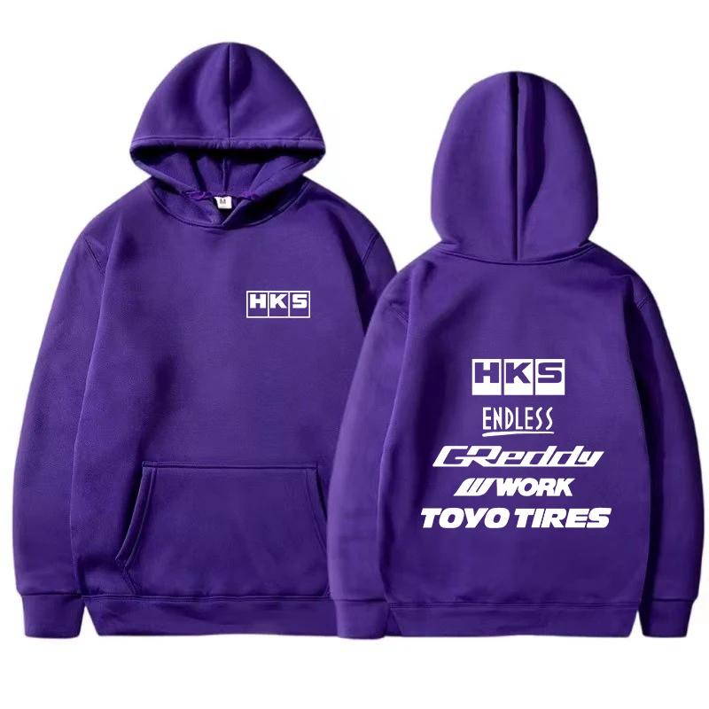 Nová pánská cool mikina Japonsko JDM Upravené auto HKS ENDLESS Mikina Pánská Dámská Vintage Ležérní Mikina Pánská Dlouhý Rukáv Pulovry